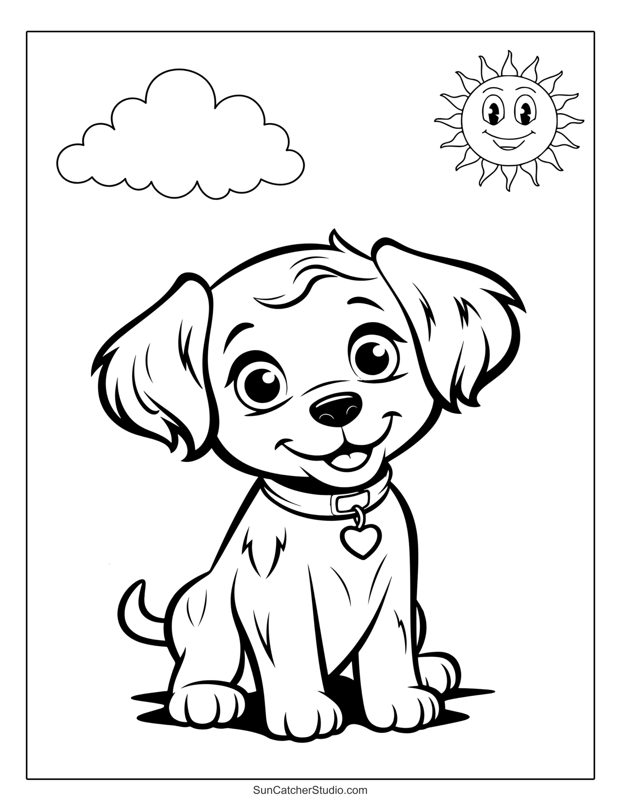 Dog And Puppy Coloring Pages And Coloring Sheets Free Printables Monograms Design Tools Patterns DIY Projects