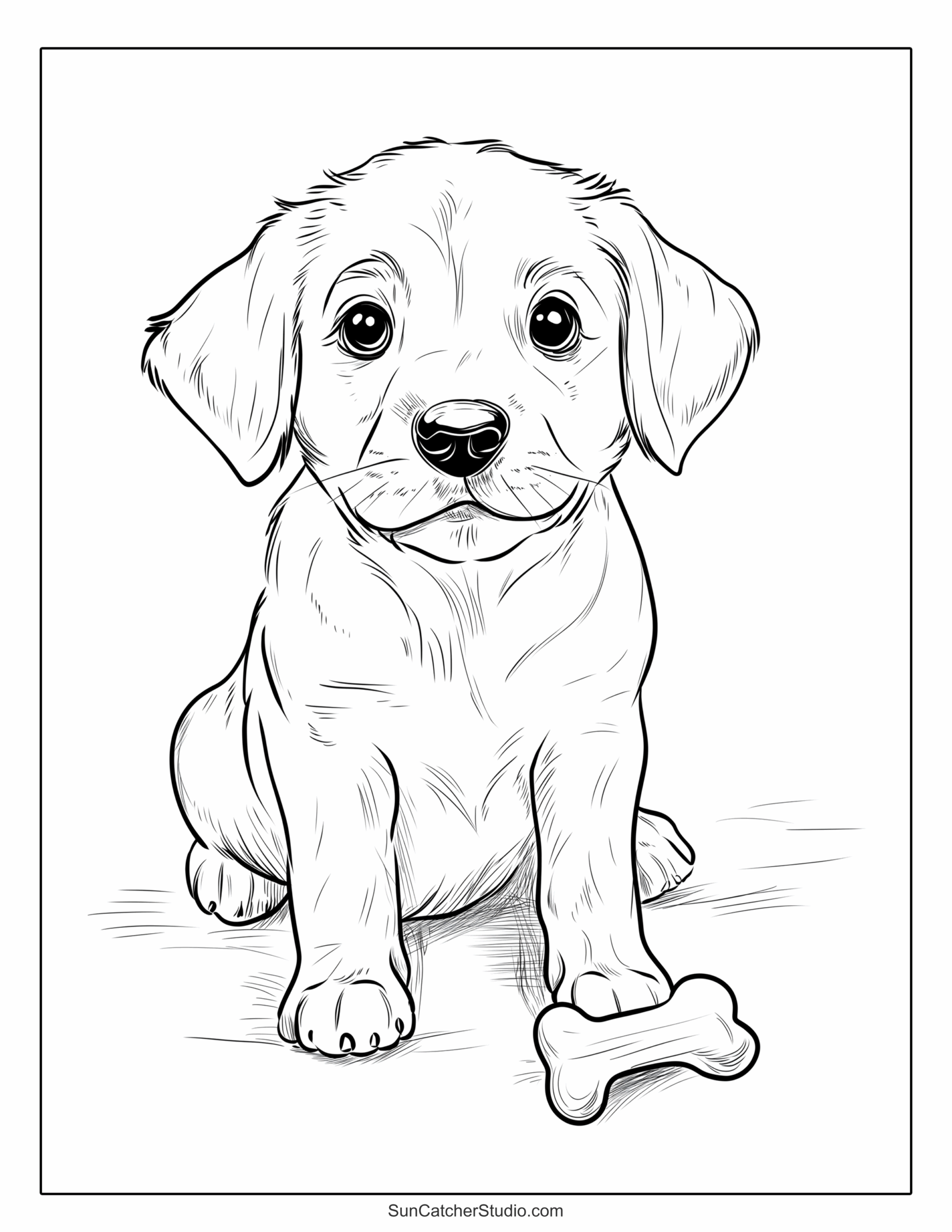 free dog coloring sheets