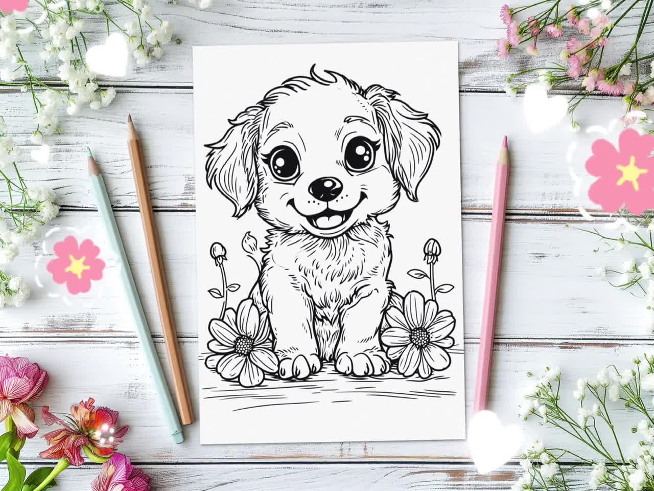 dogs coloring pages printable