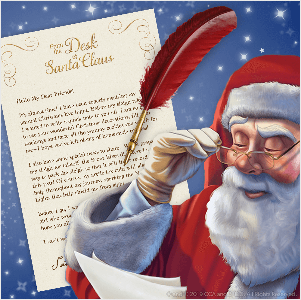 santa claus letter template