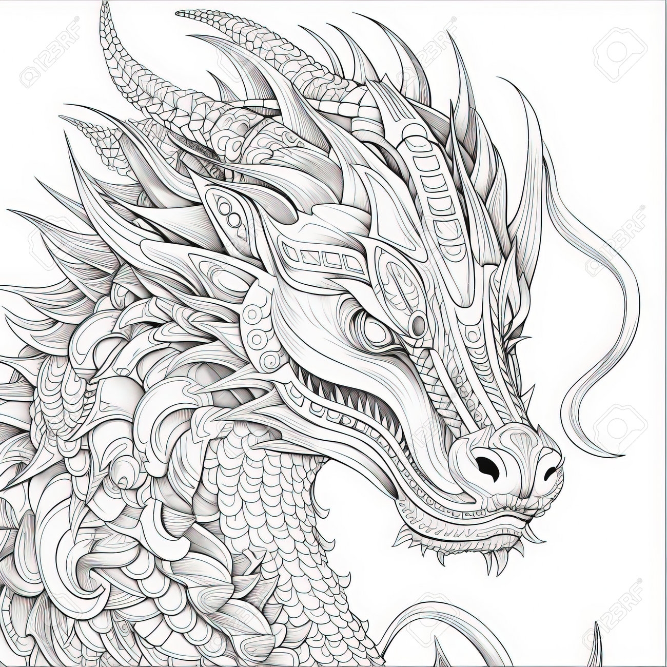 free dragon coloring sheets