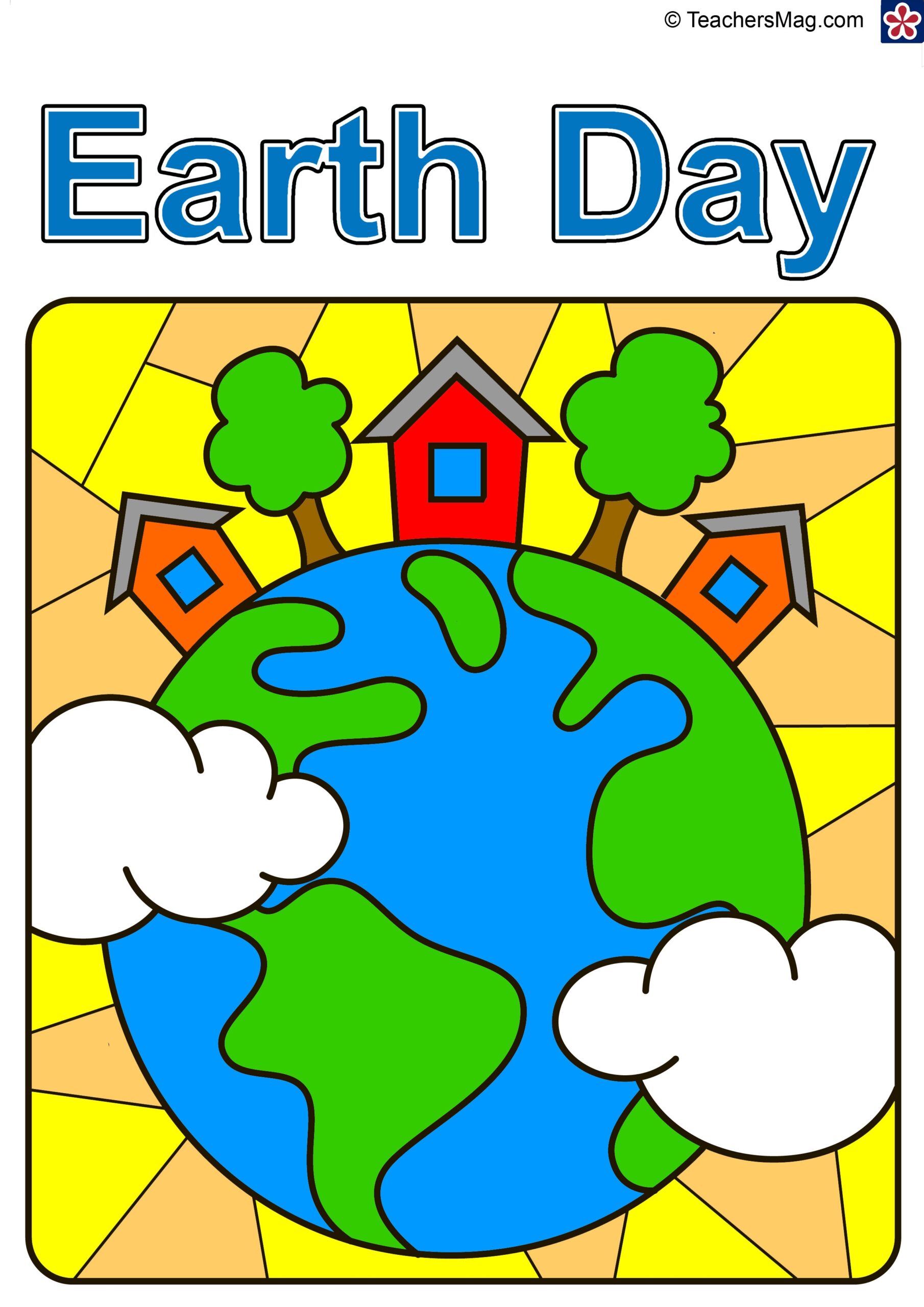 Earth Day Color By Number TeachersMag