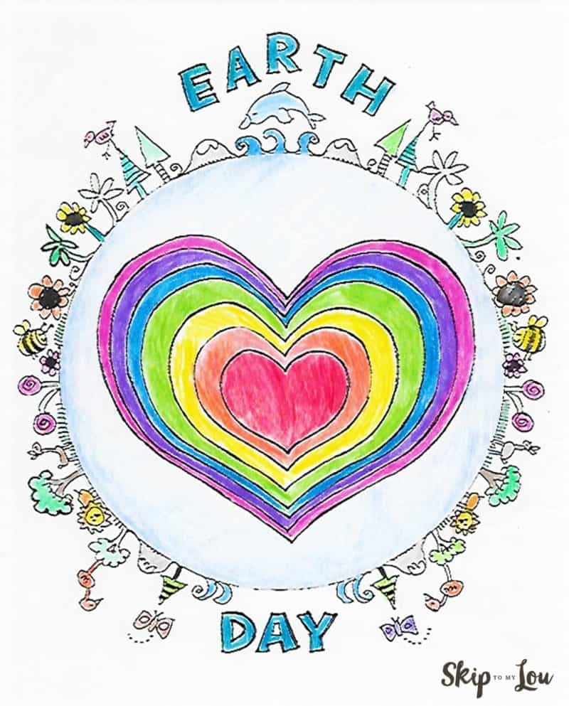 earth day coloring sheet