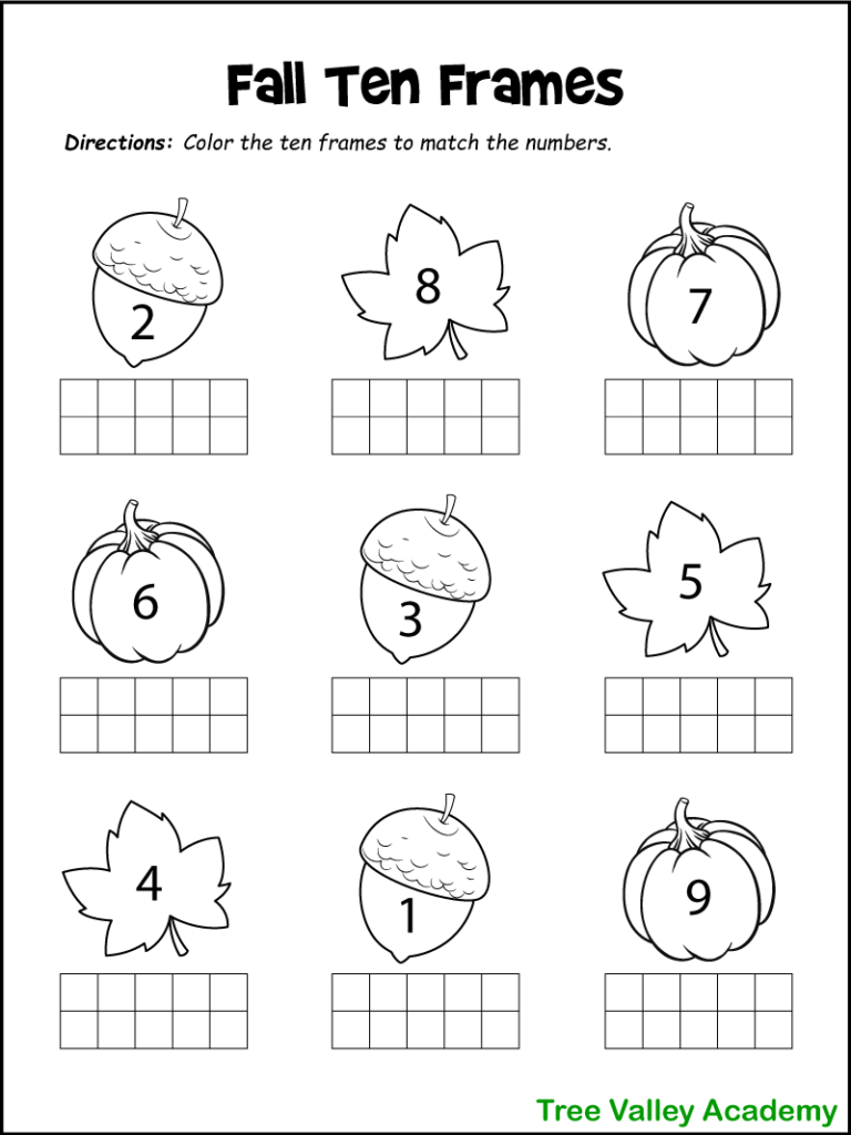 autumn worksheets printable