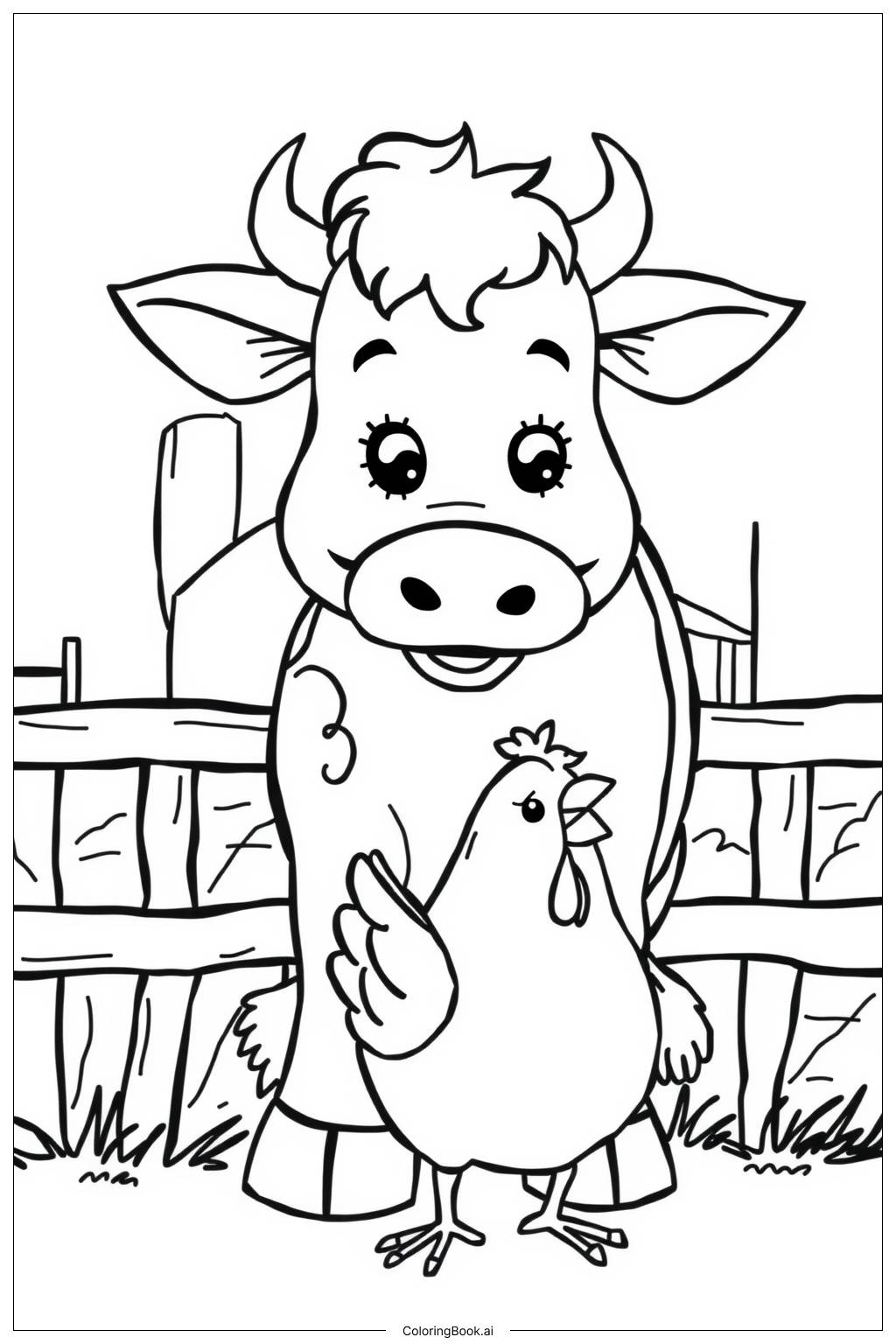 farm animals coloring pages