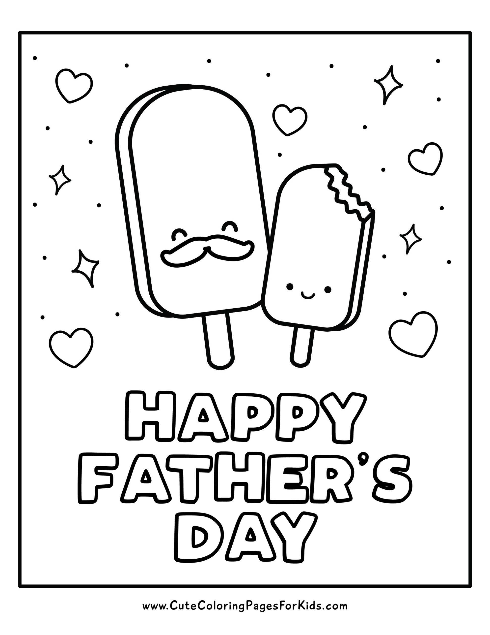 happy fathers day coloring pages