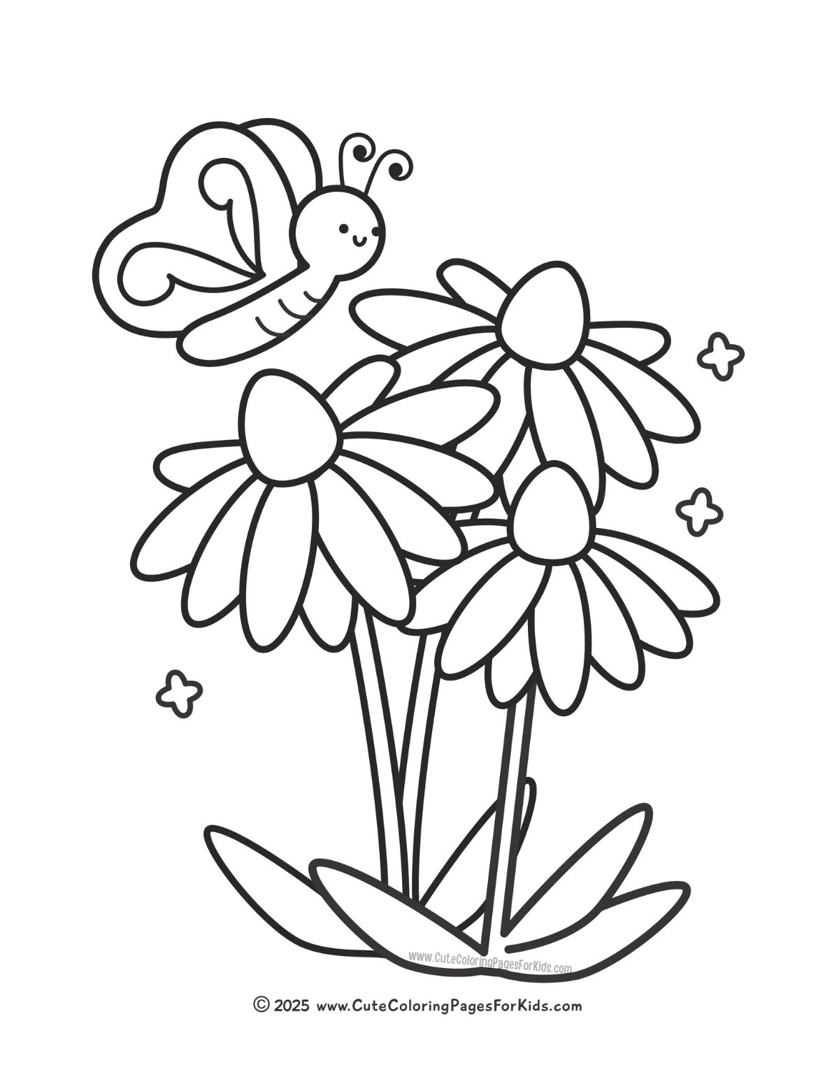 beautiful flower coloring pages