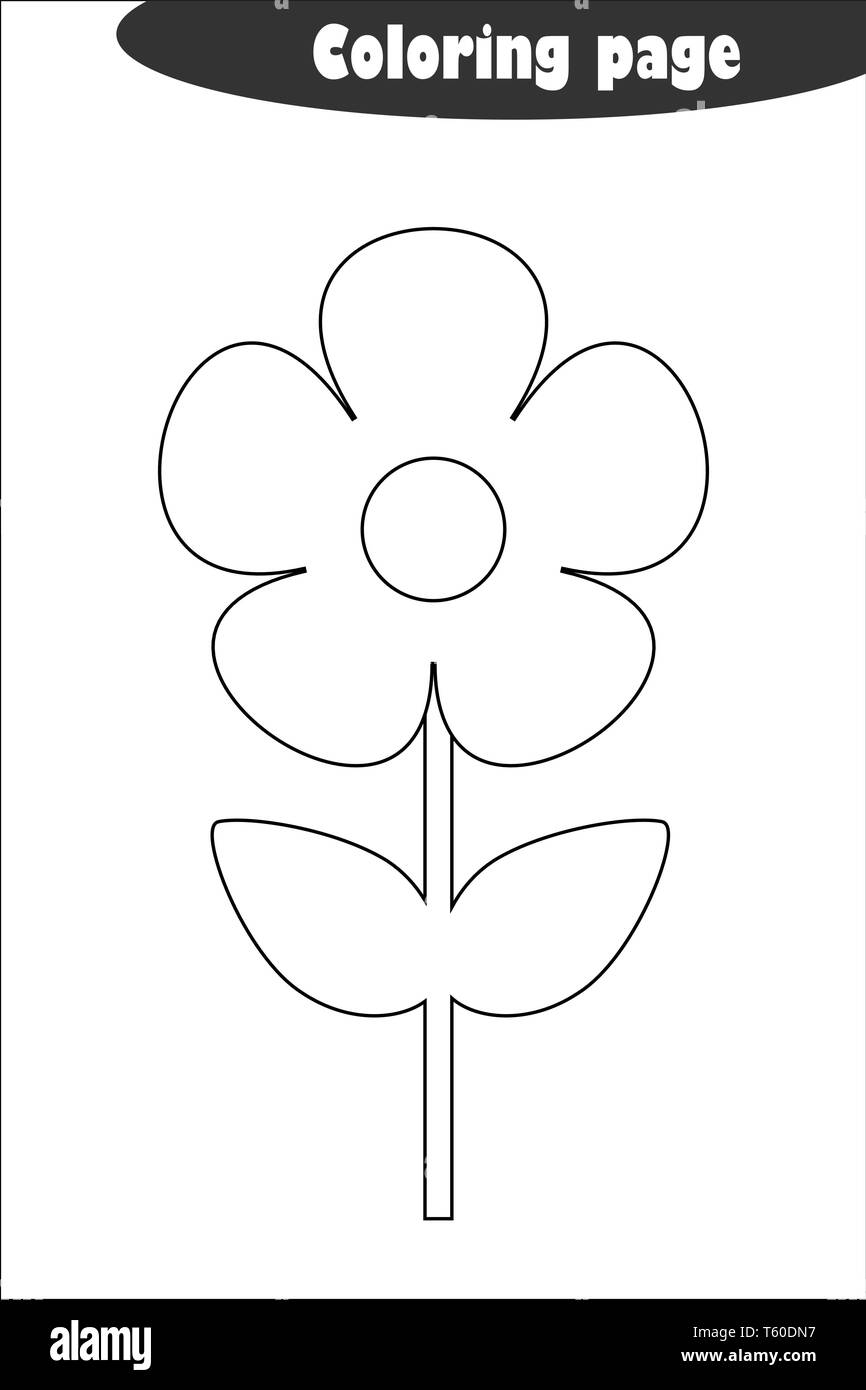 flower coloring sheets for preschoolers