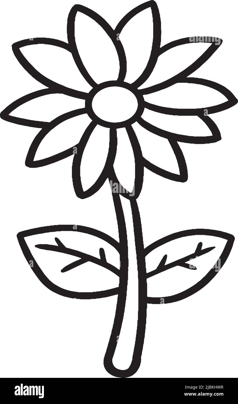 coloring page of a flower