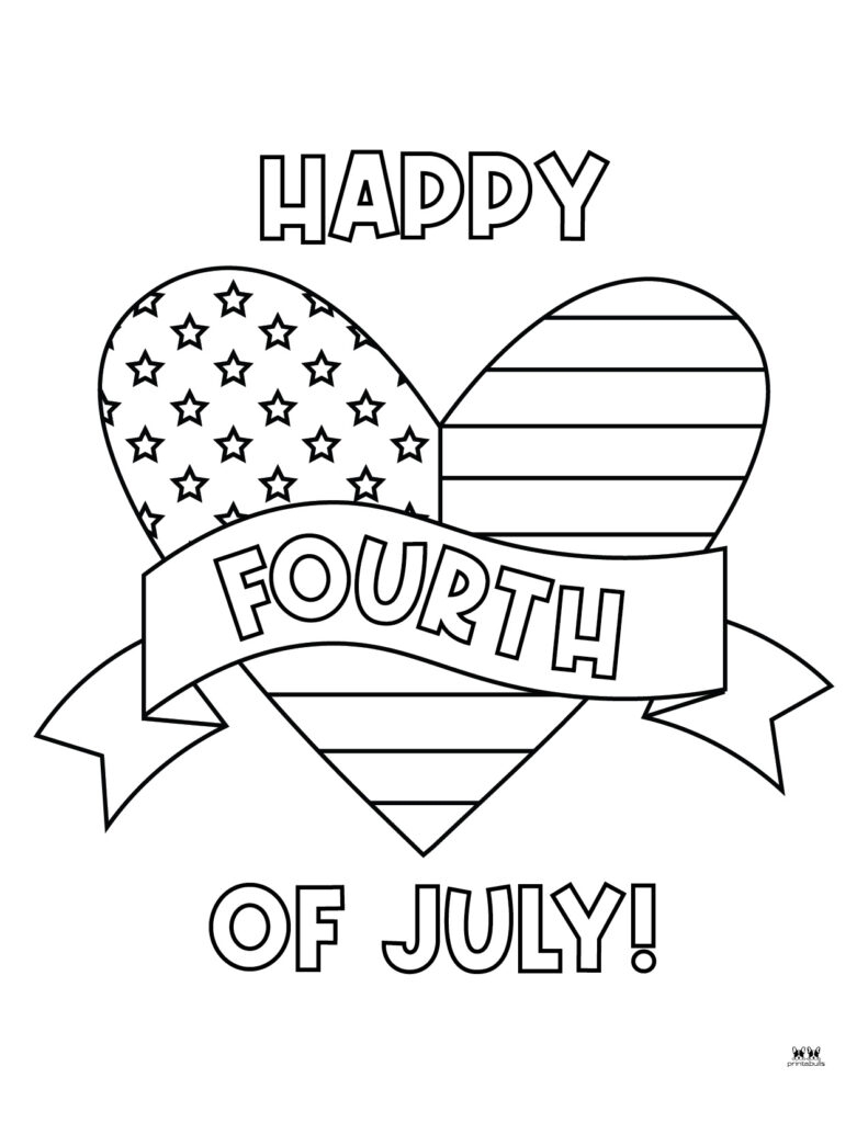 4th of july color sheet