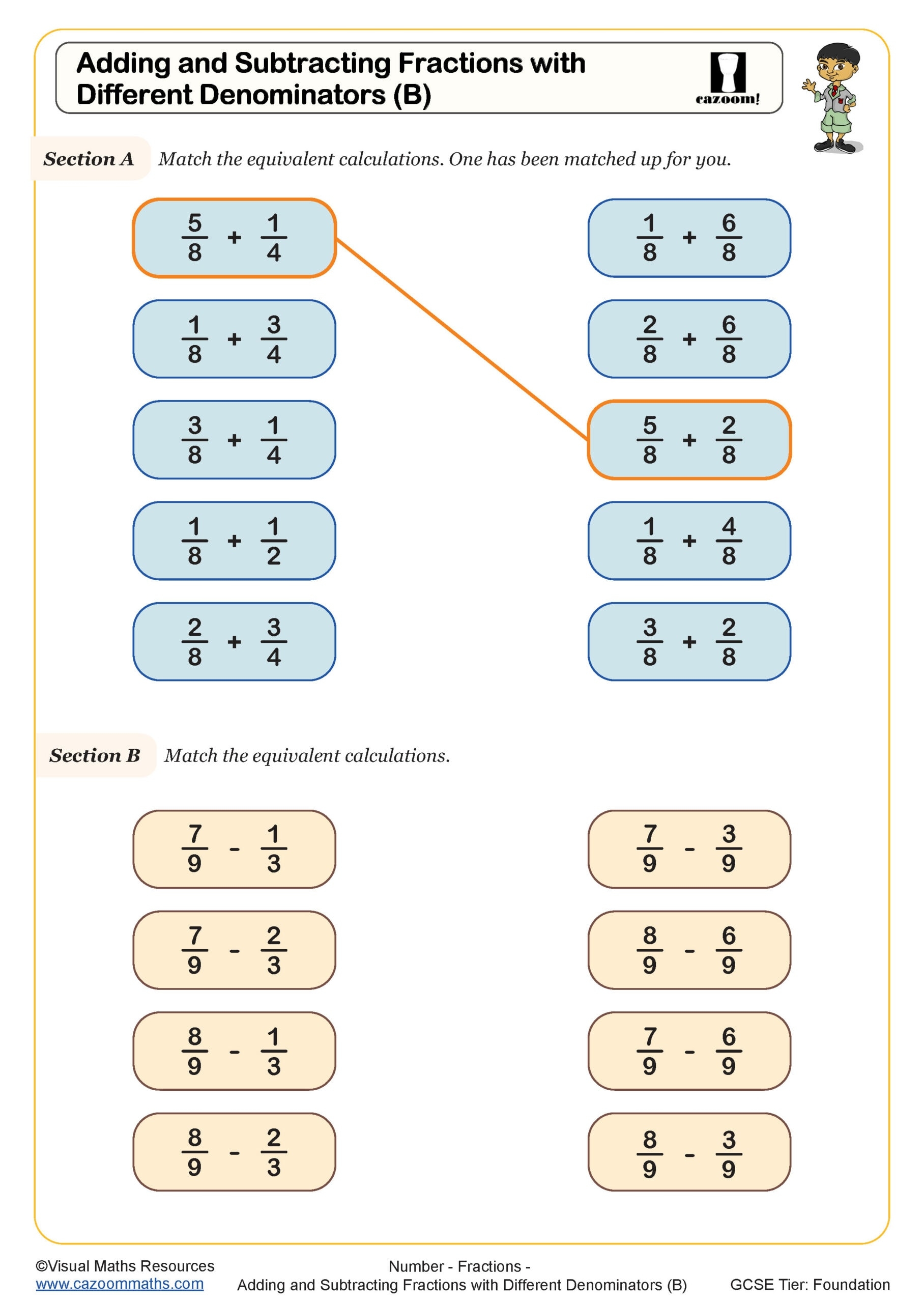 printable fraction worksheets