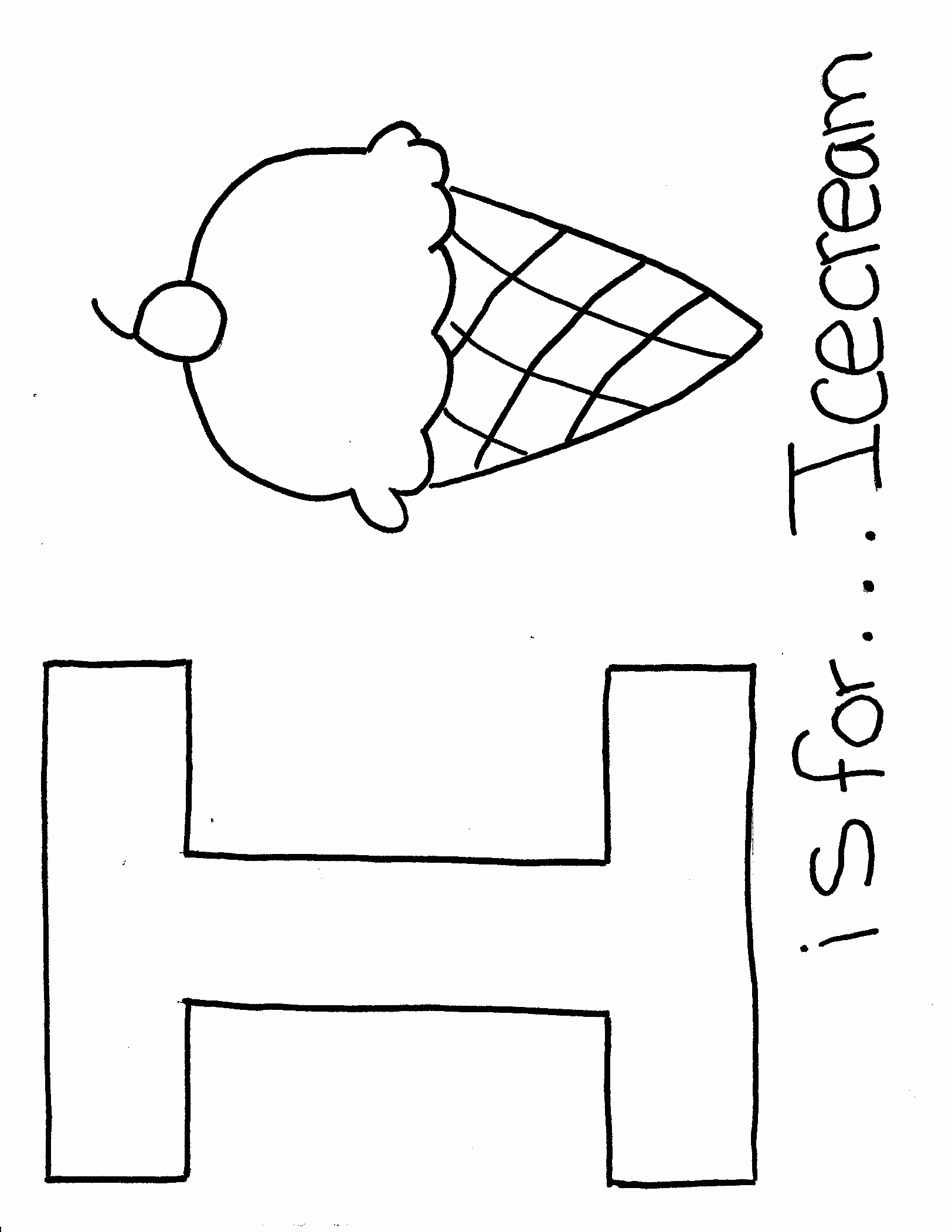 letter i coloring sheet