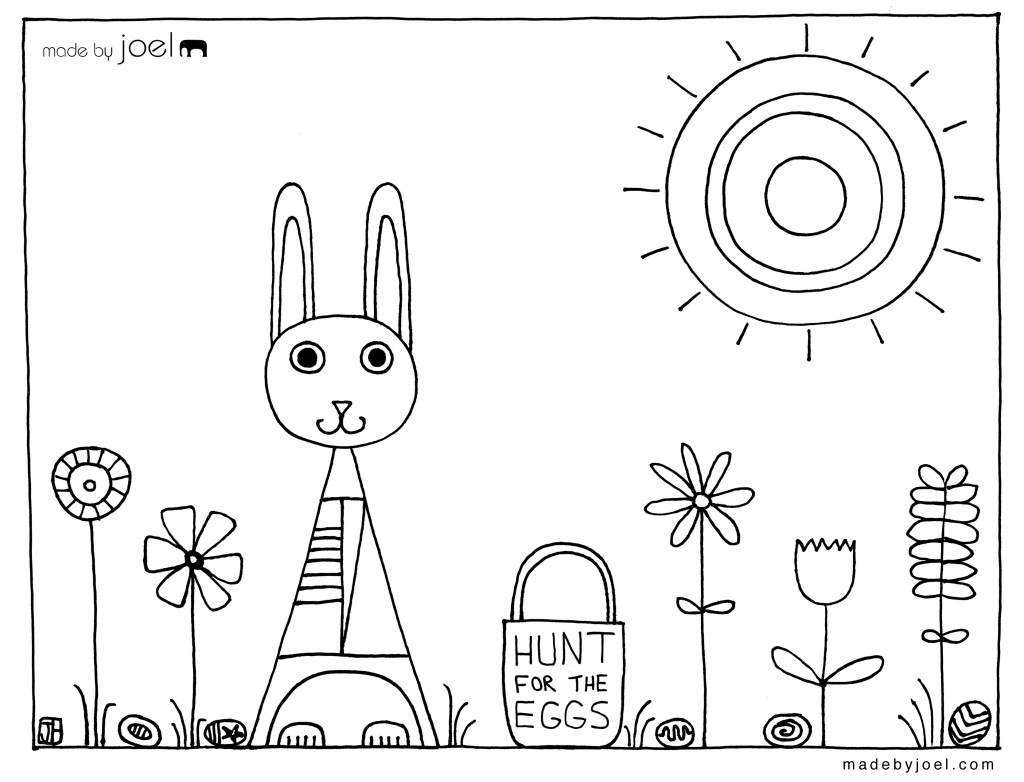 Free Coloring Sheets Made By Joel