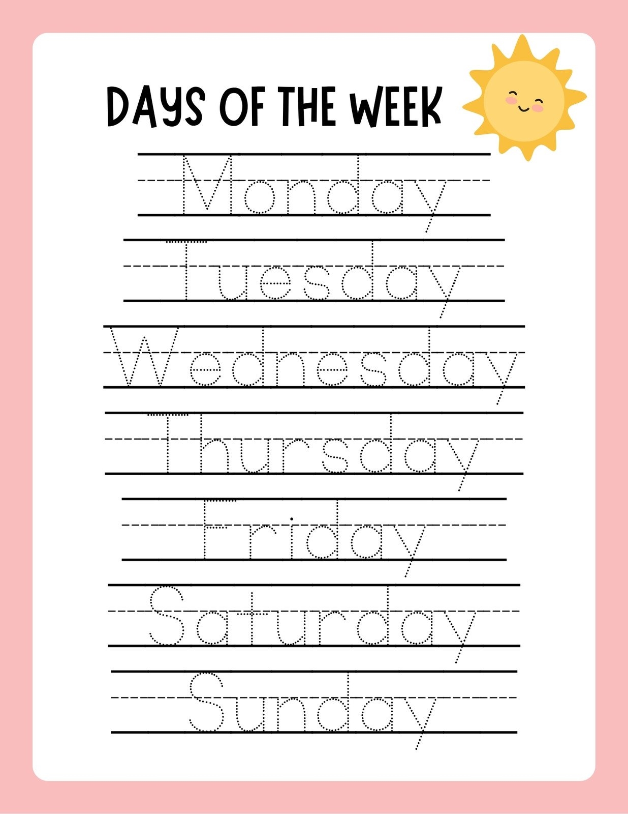 free printable penmanship worksheets