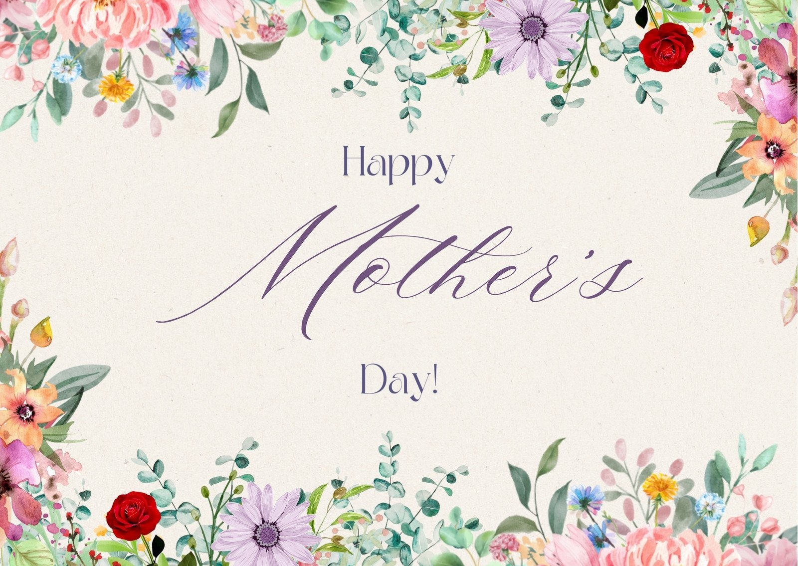 Free Custom Printable Mother s Day Card Templates Canva