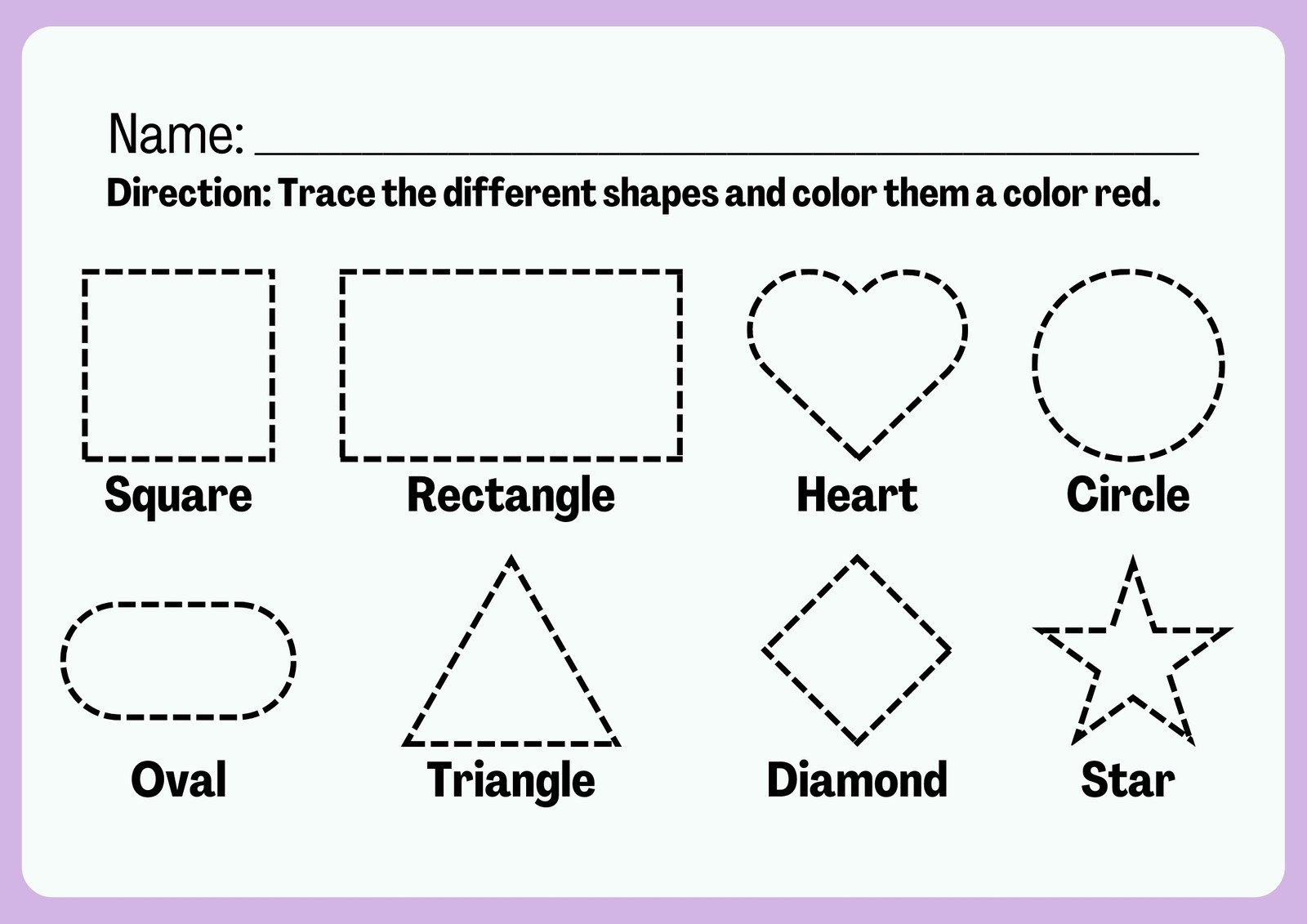 pre kindergarten printable worksheets