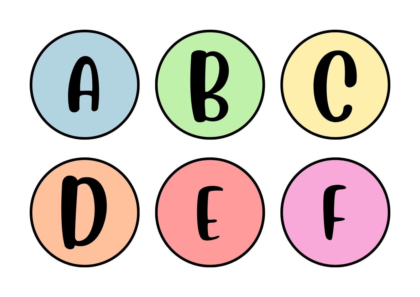 free printable alphabet letters