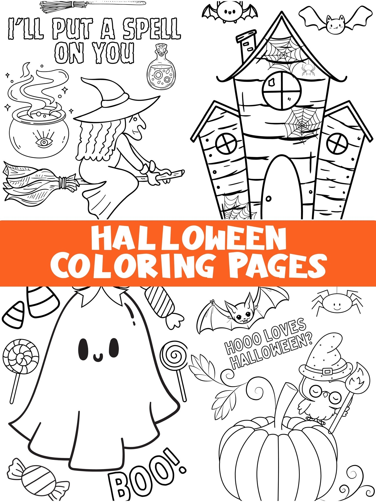 free printable coloring sheets halloween