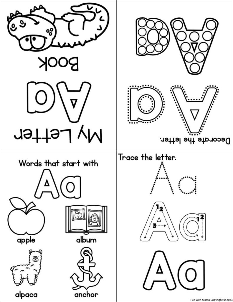 free printable letter a worksheets