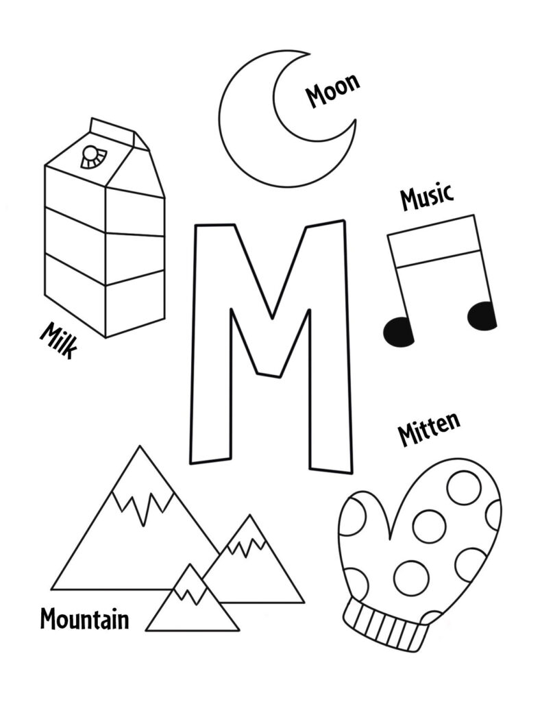 FREE Letter M Worksheets For Preschool The Hollydog Blog