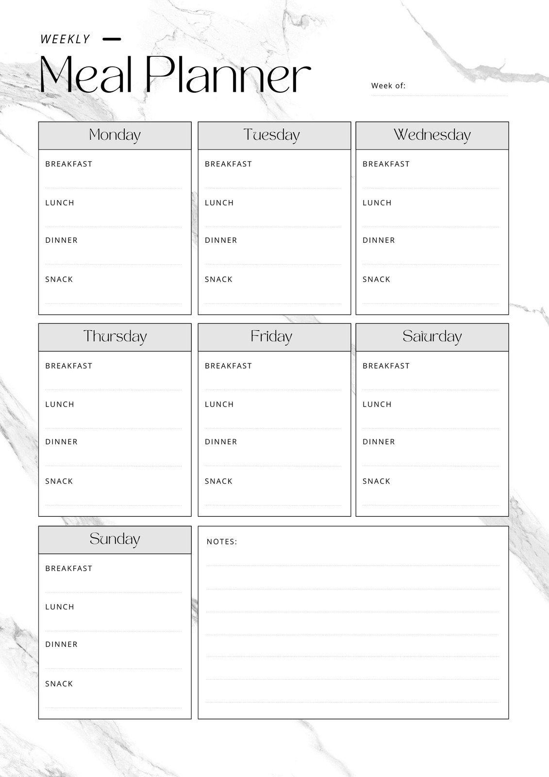 Free Personalized Monthly Planner Templates To Print Canva