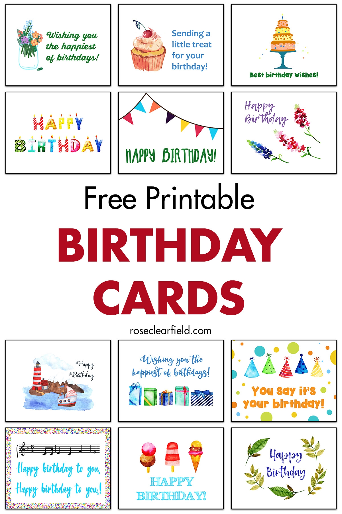 free happy birthday cards printable