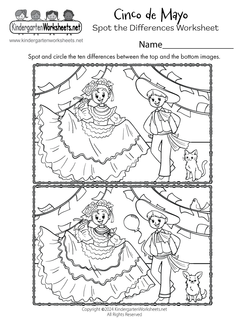 cinco de mayo worksheets