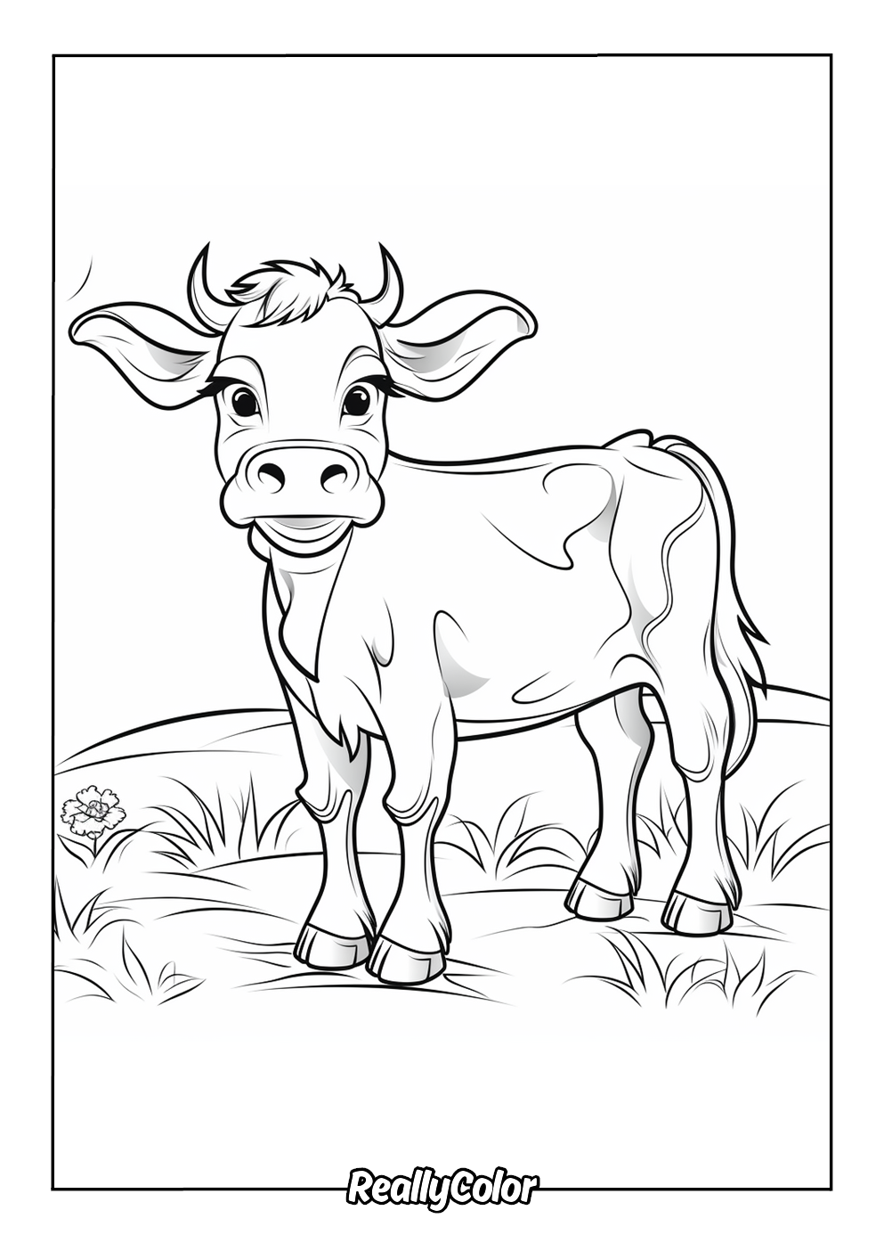 cow print coloring pages