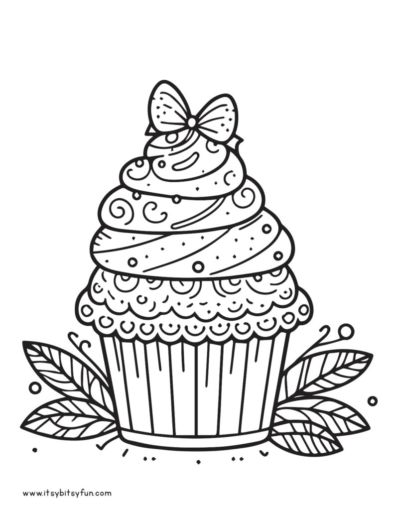 cupcake pictures to color