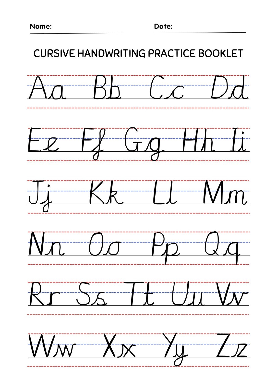 writing practice worksheet generator
