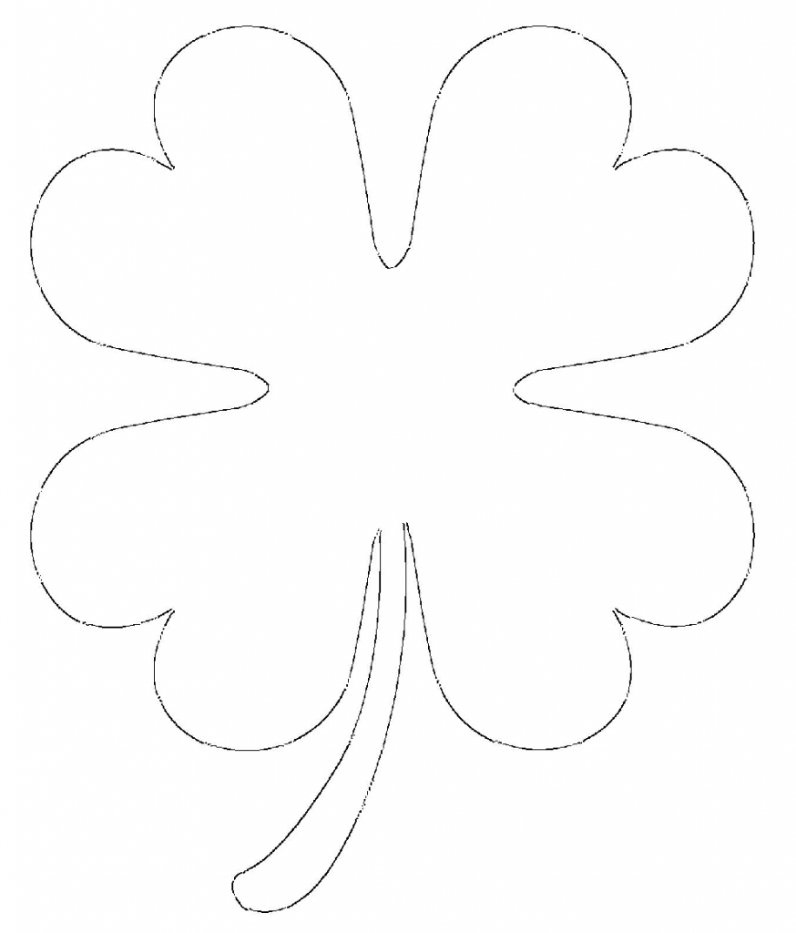 four leaf clover color sheet
