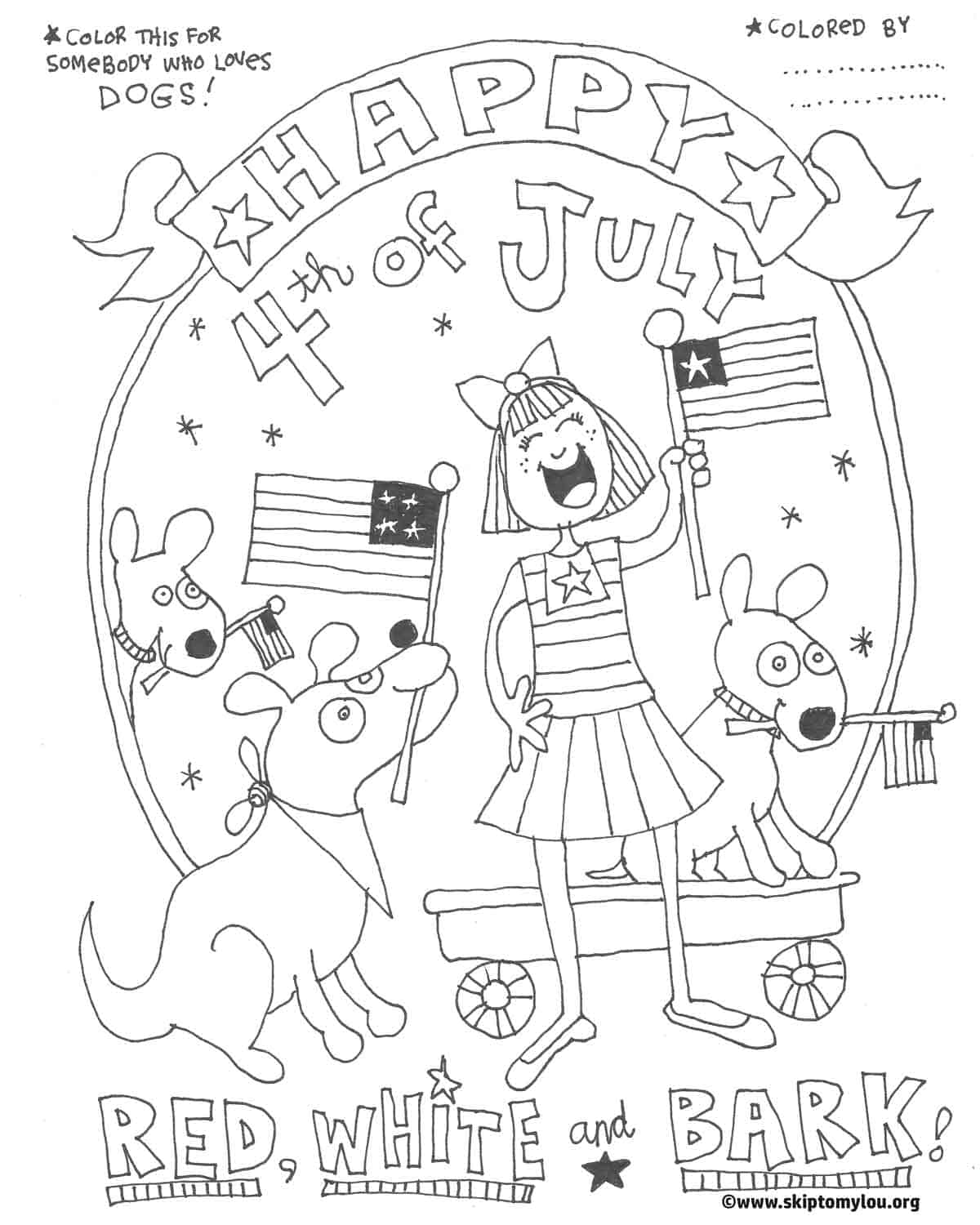 FREE Printable Fourth Of July Coloring Pages Skip To My Lou