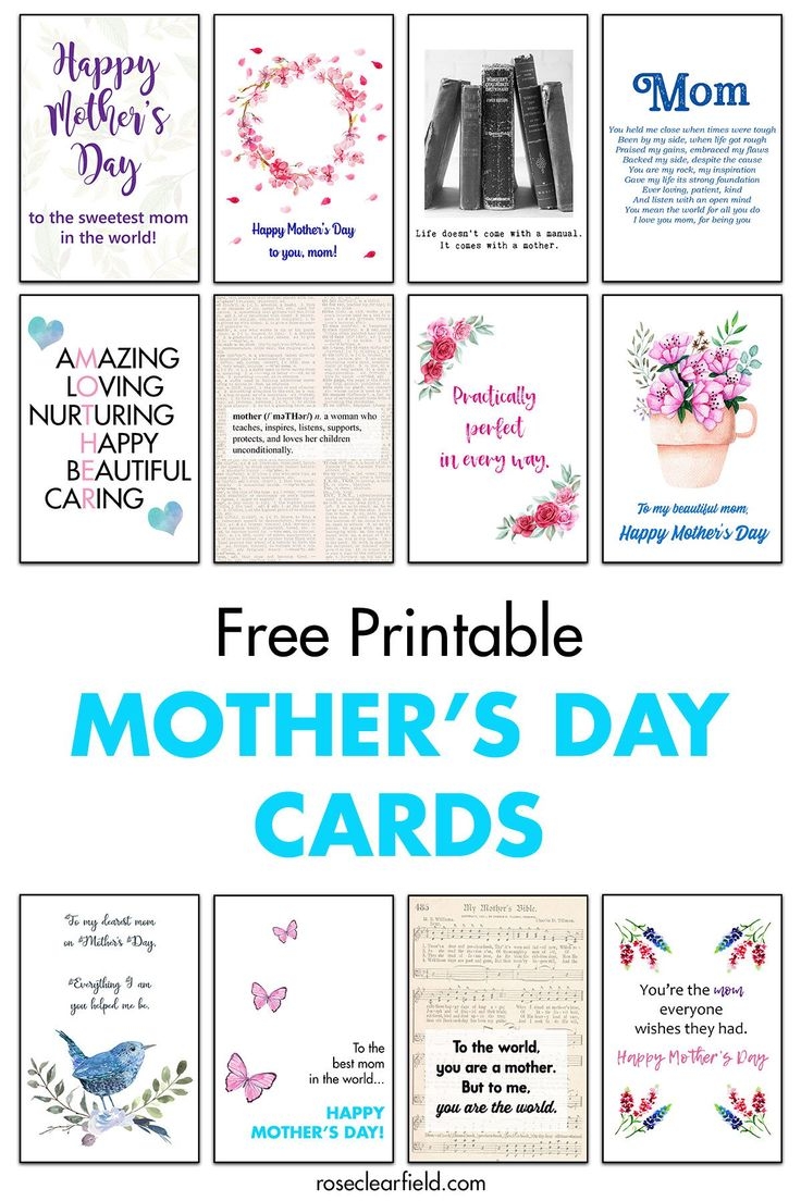 Free Printable Mother s Day Cards