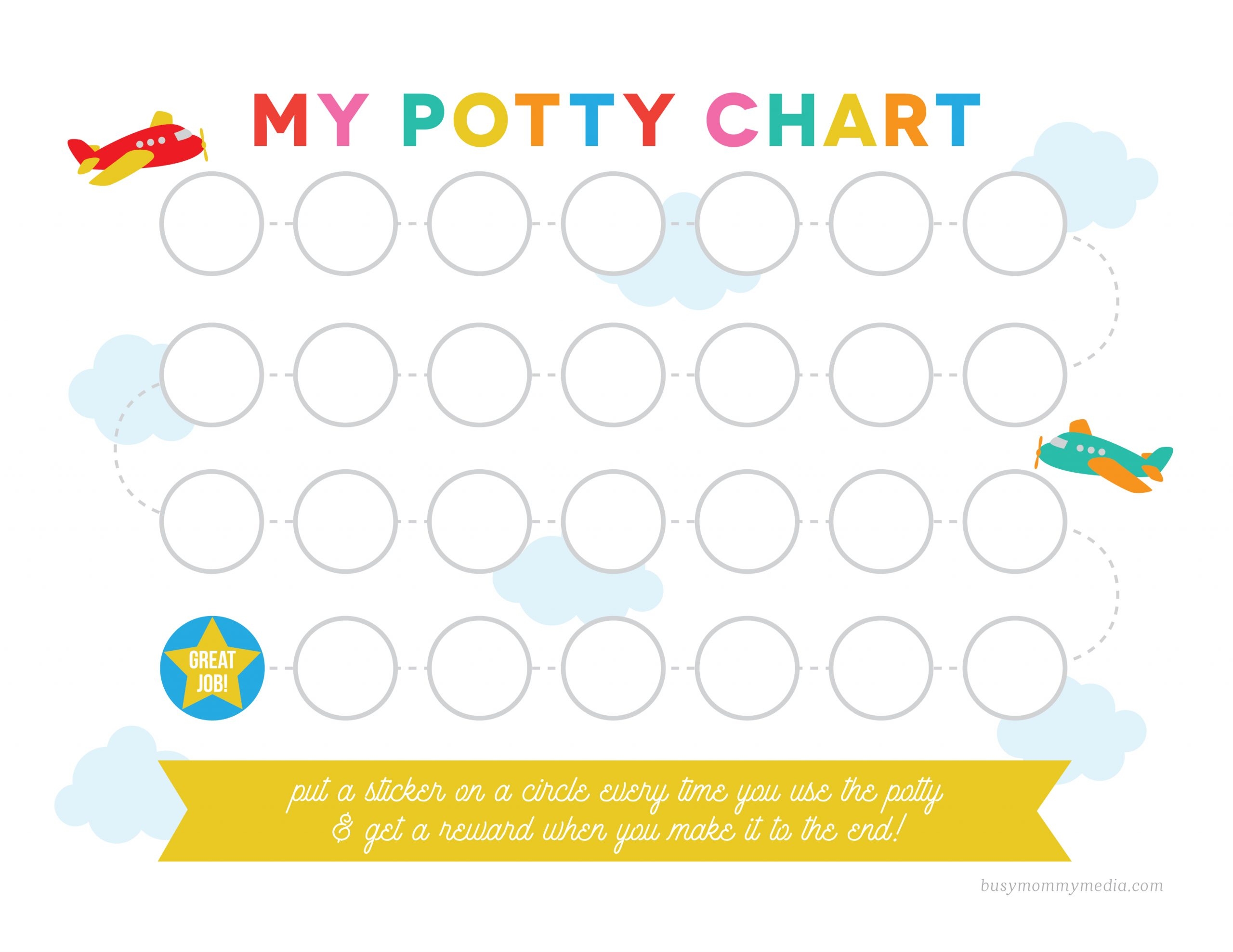 potty training chart to print