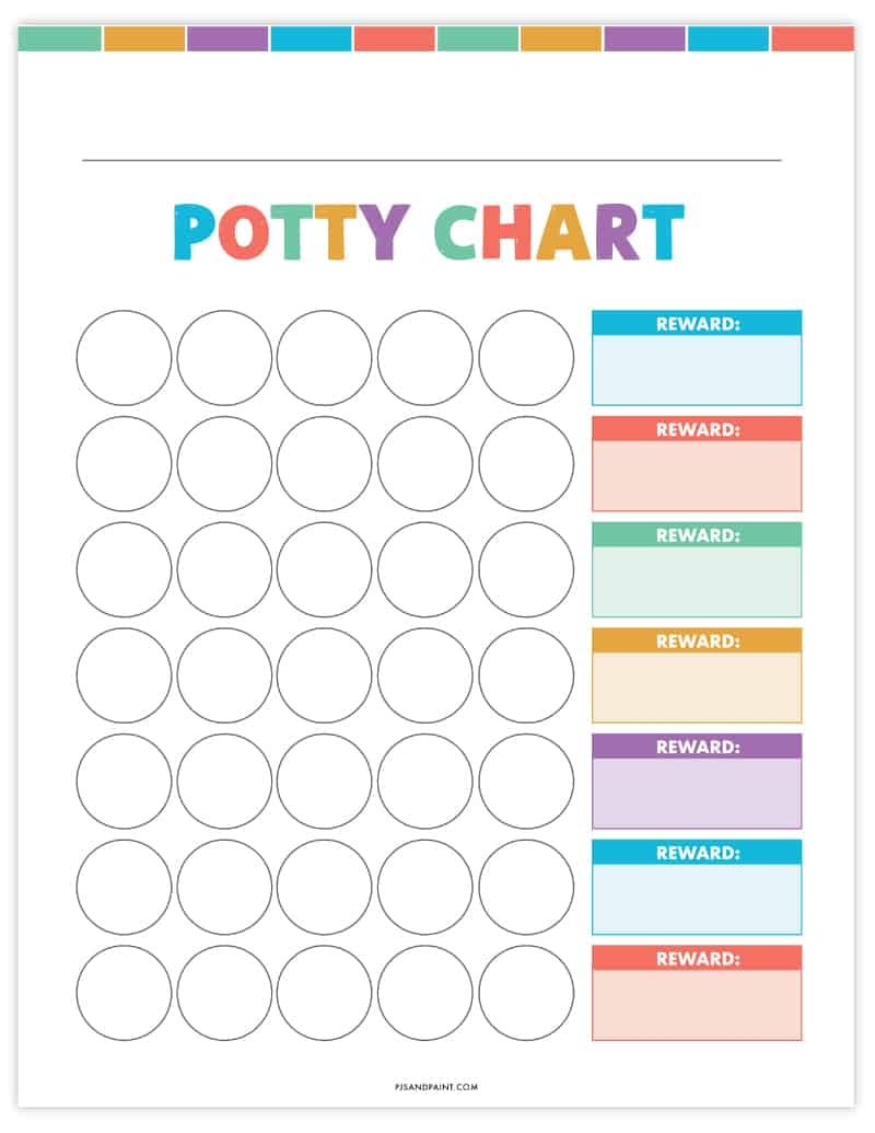 potty training chart printable