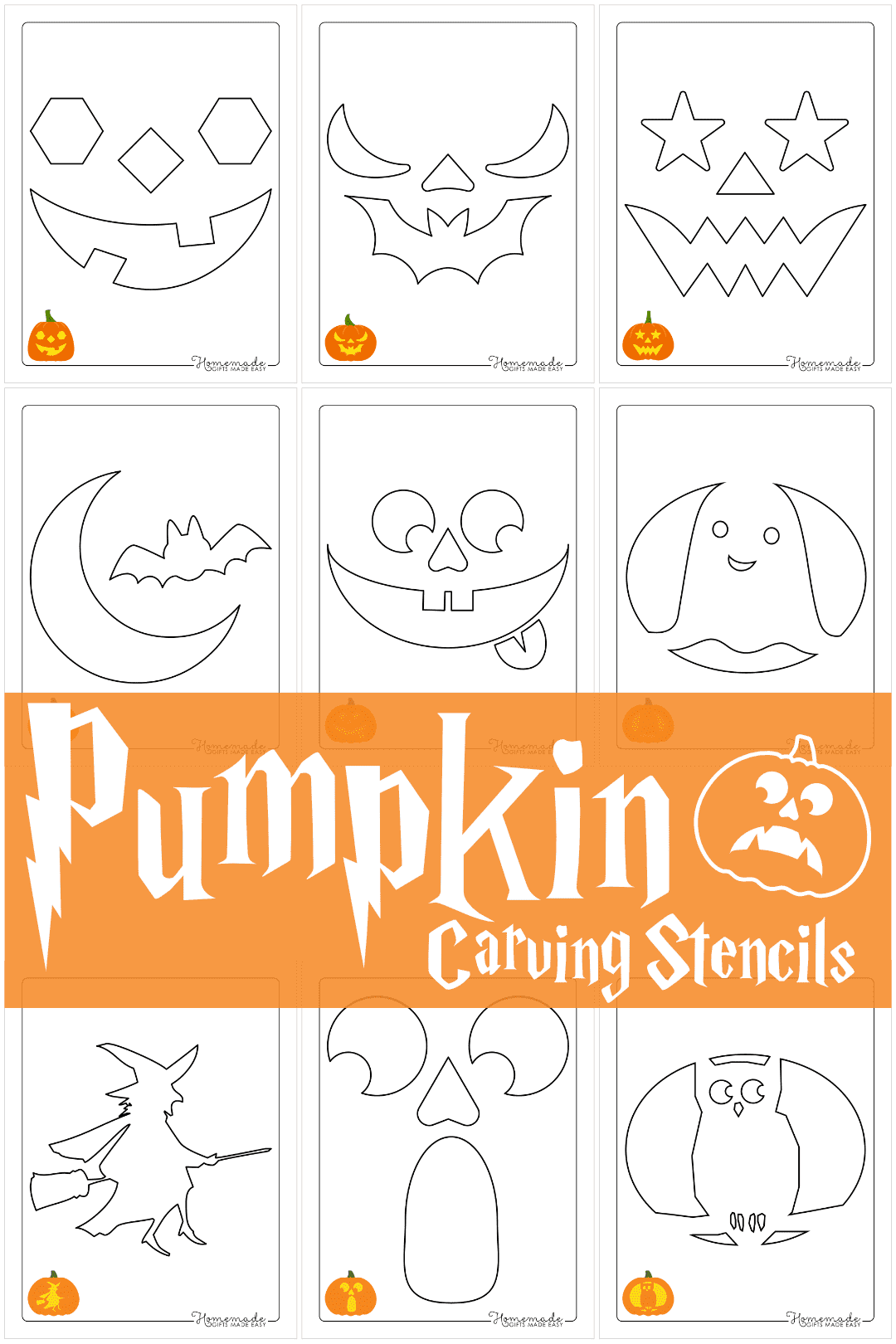 pumpkin carving sheets printables
