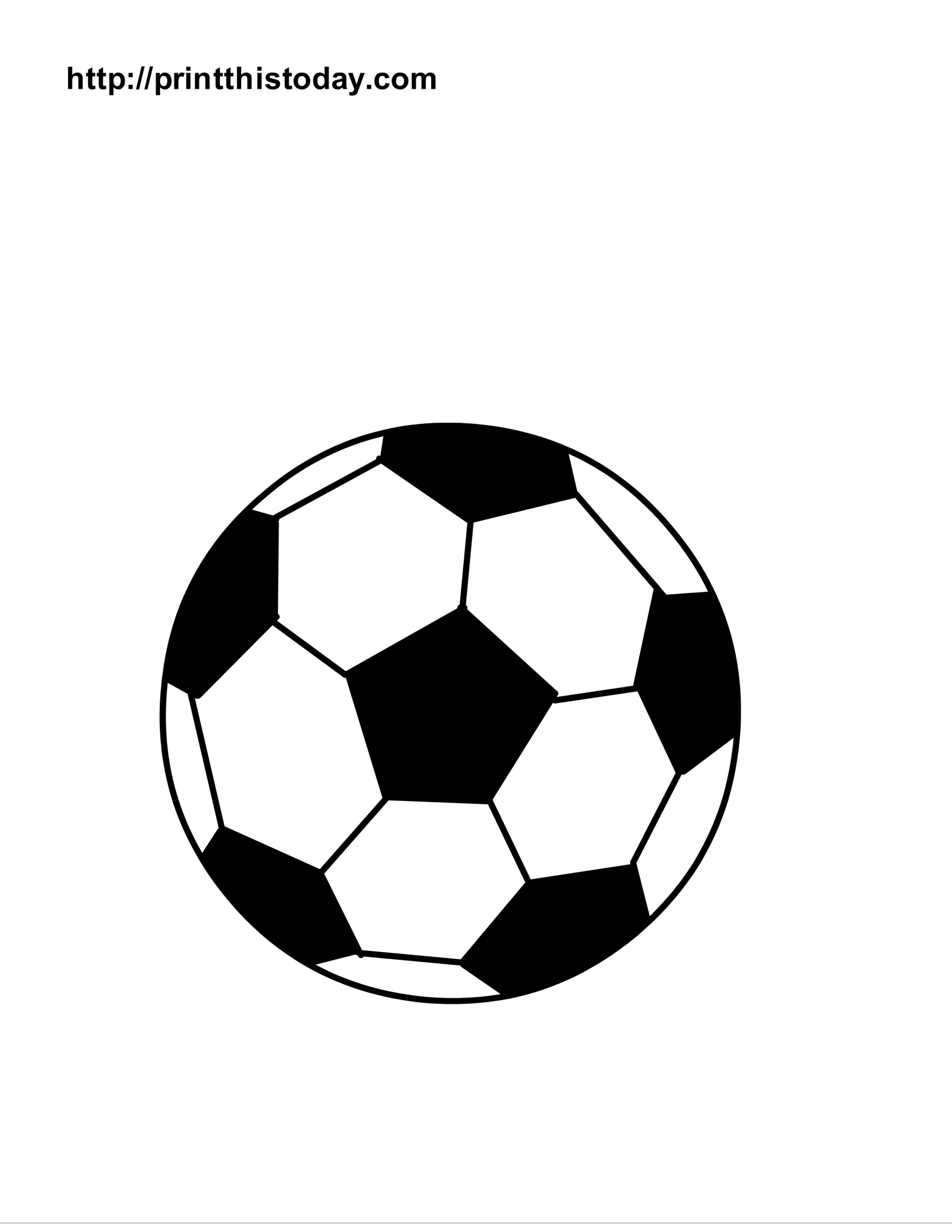 soccer ball color sheet