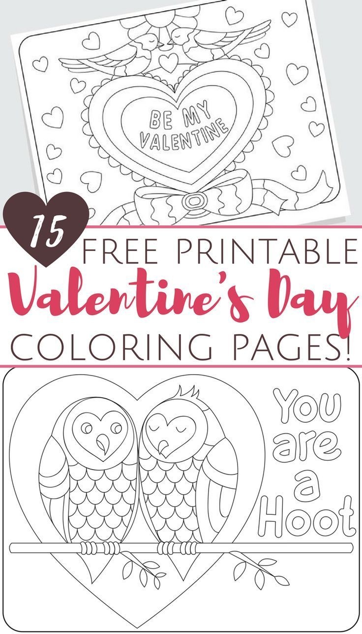 free valentine coloring pages