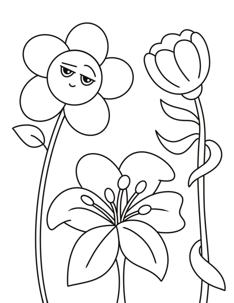 free spring coloring sheets