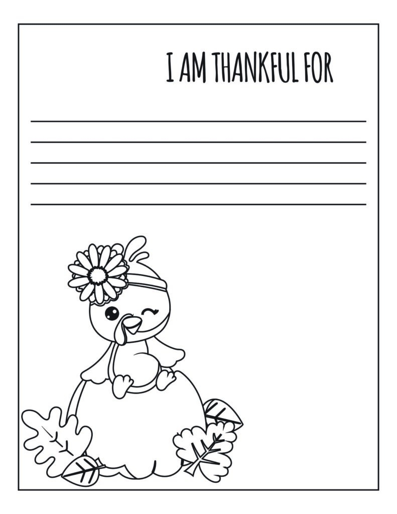 coloring pages for thanks giving