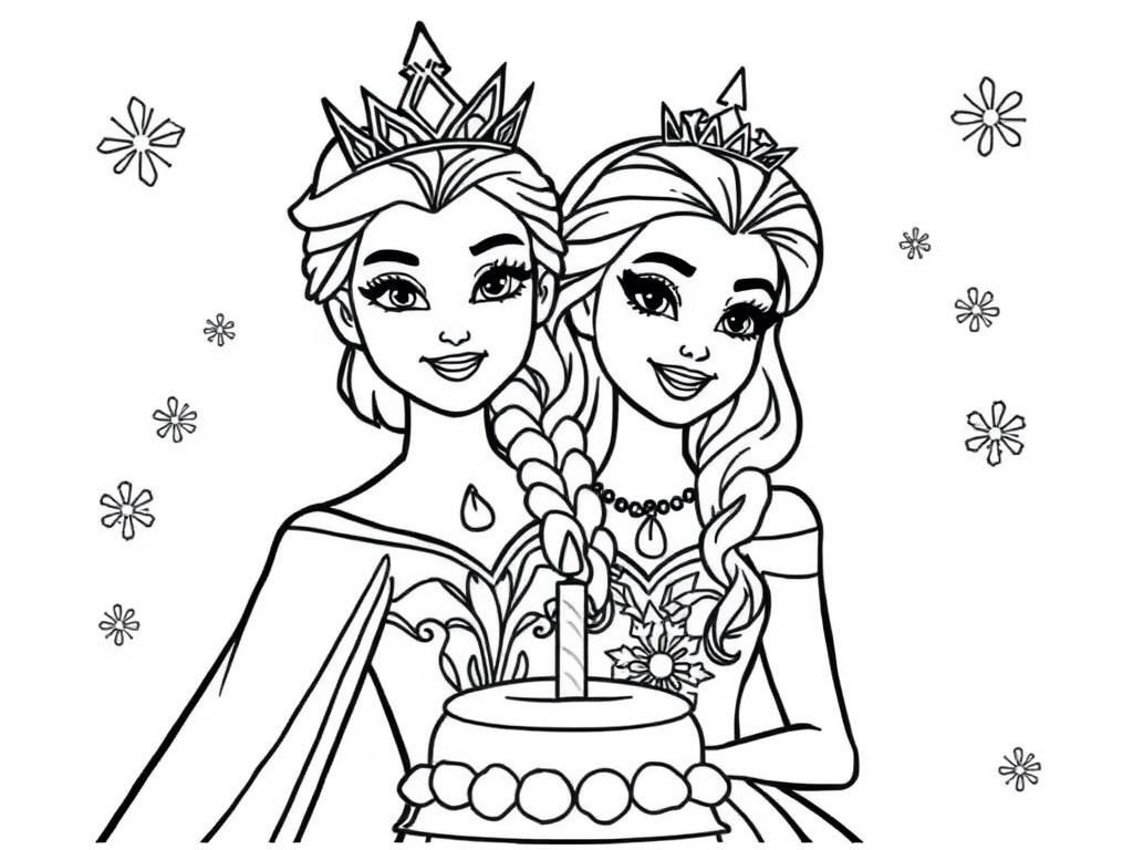 frozen coloring sheets printable