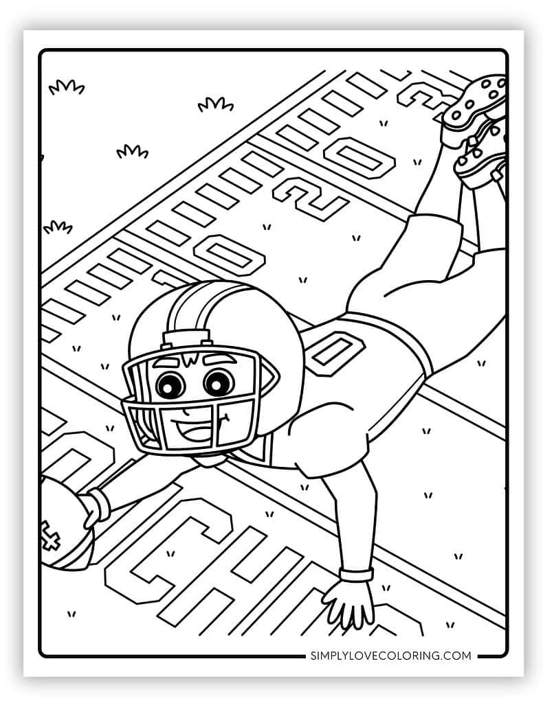 printable football coloring pages