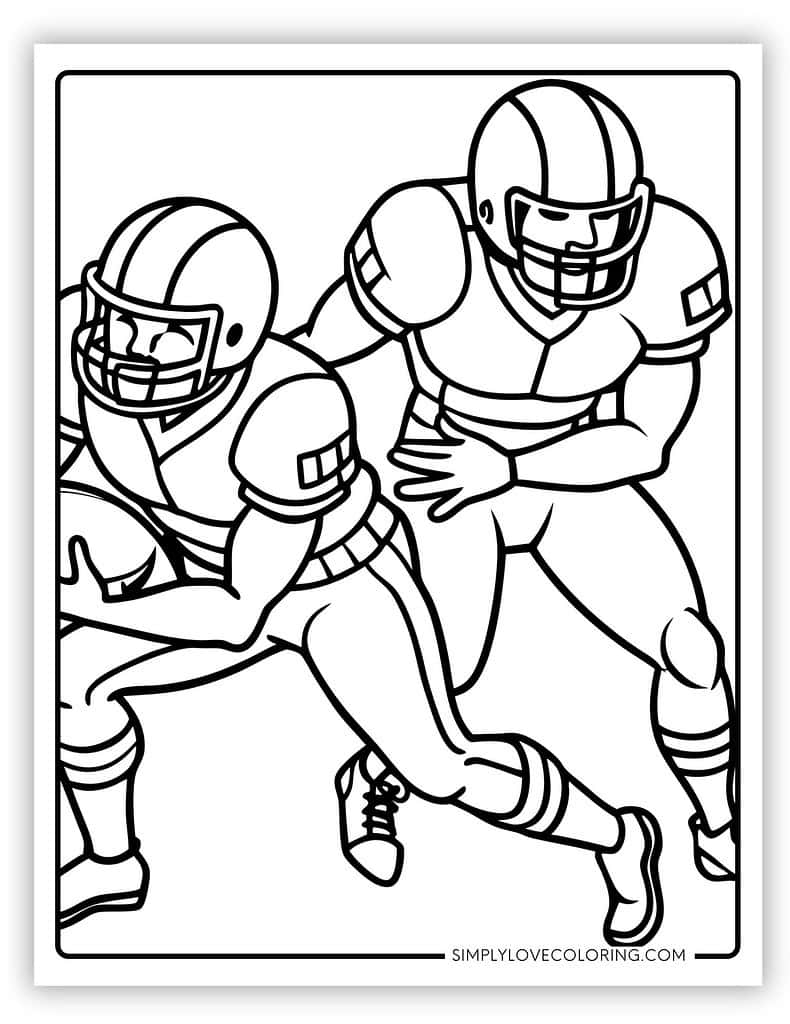 coloring sheets of sports