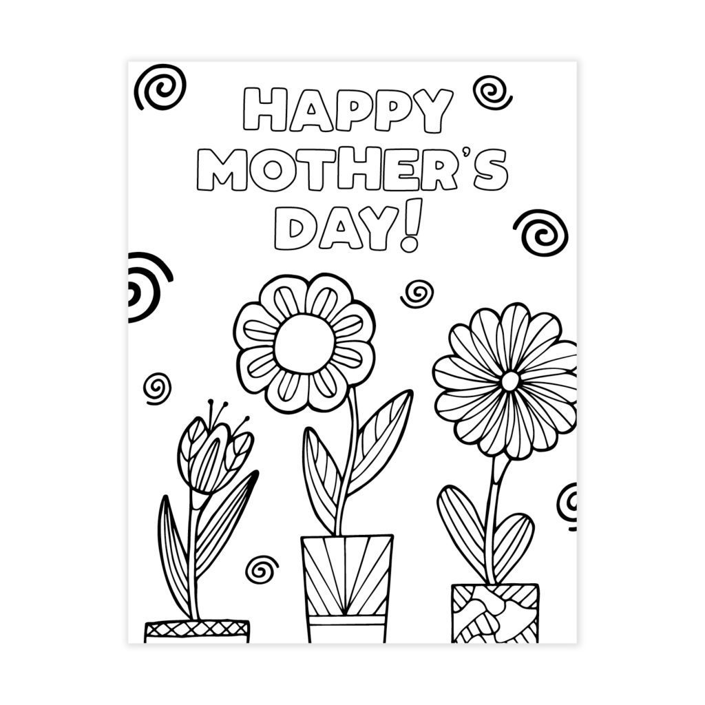 mothers day coloring page
