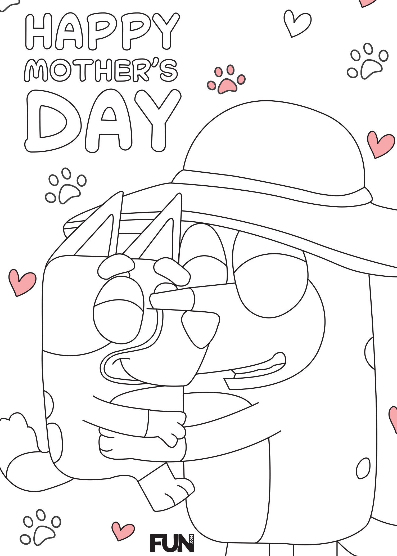 mothers day coloring pages