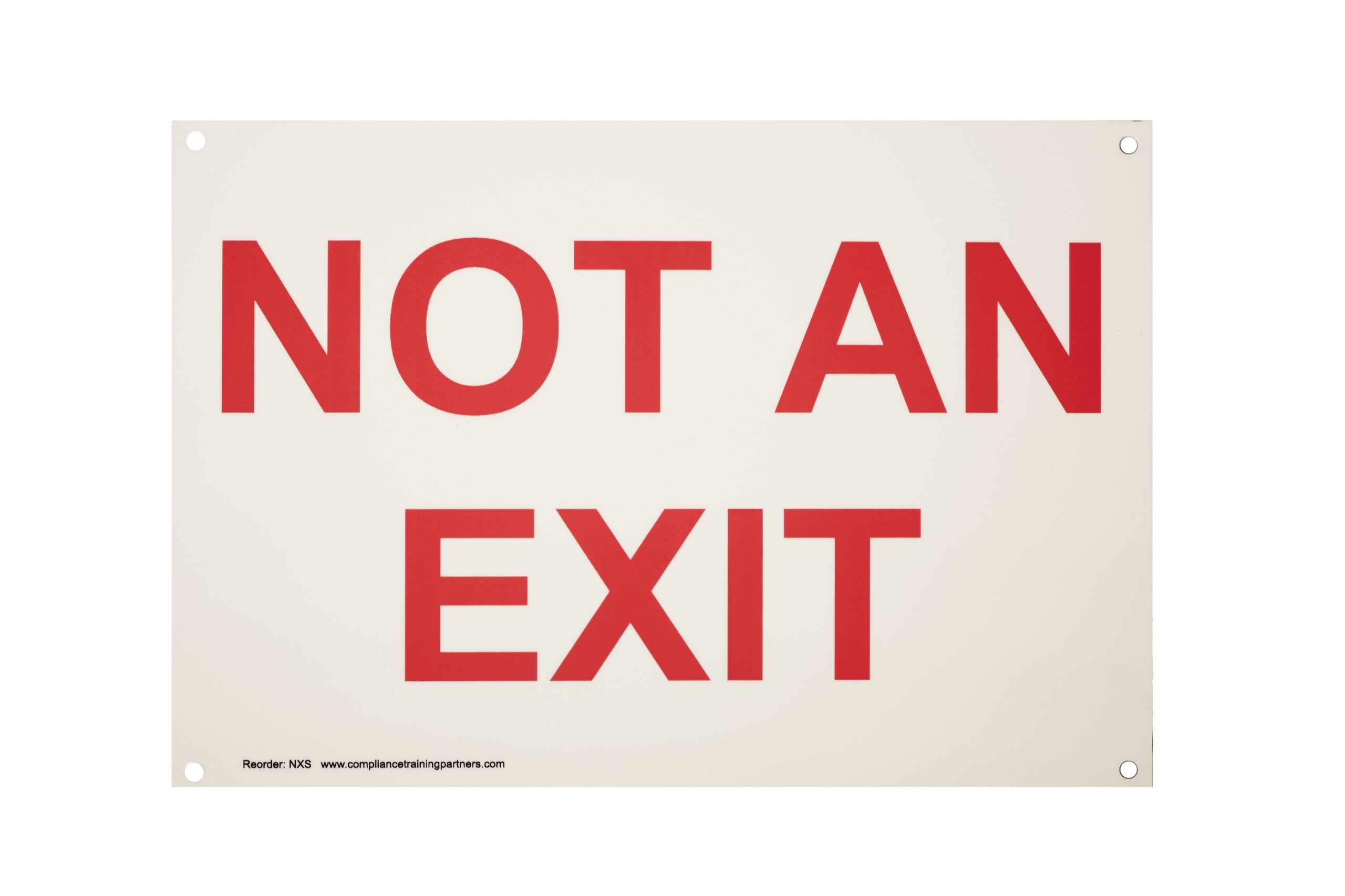 not an exit sign