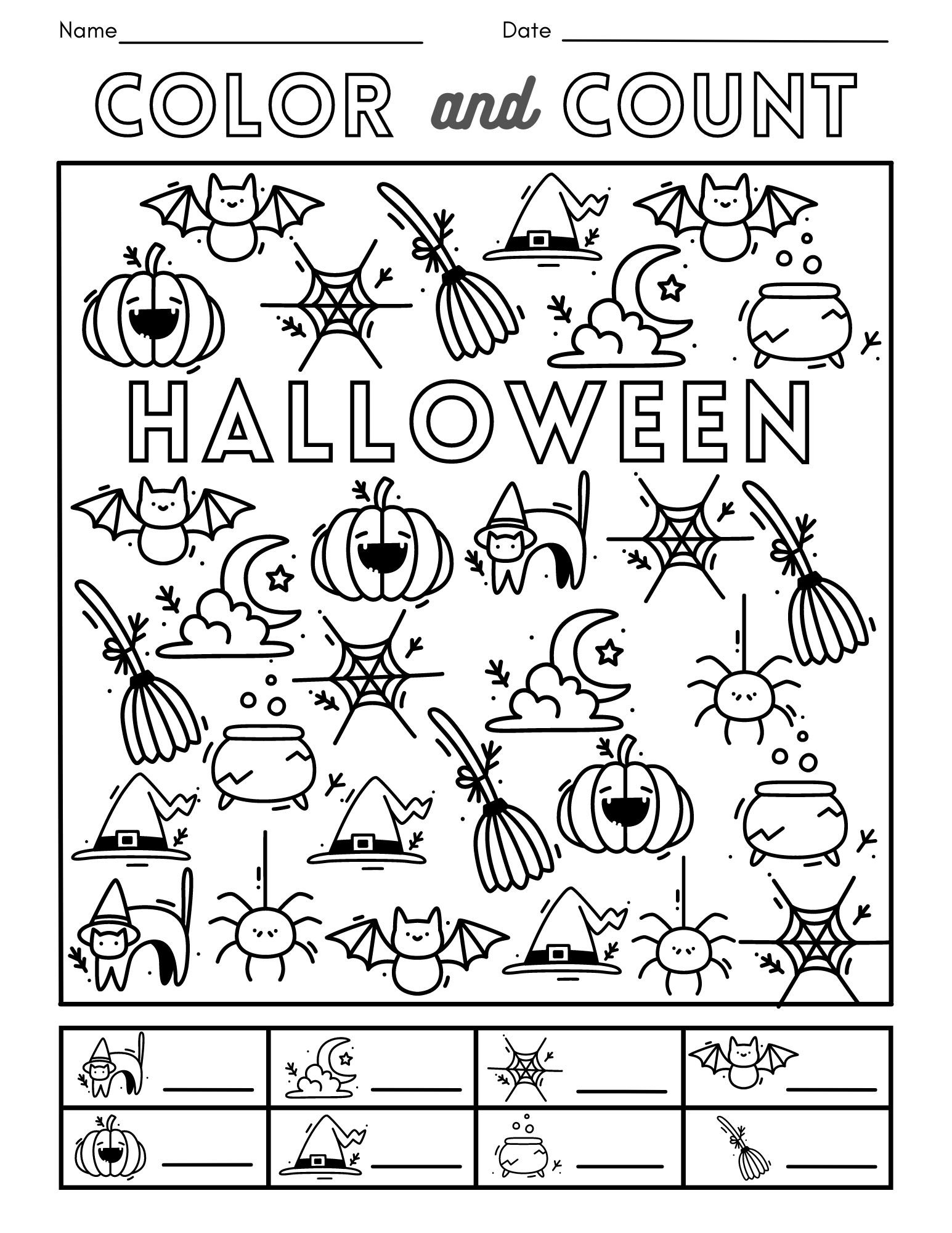 printable halloween activity sheets
