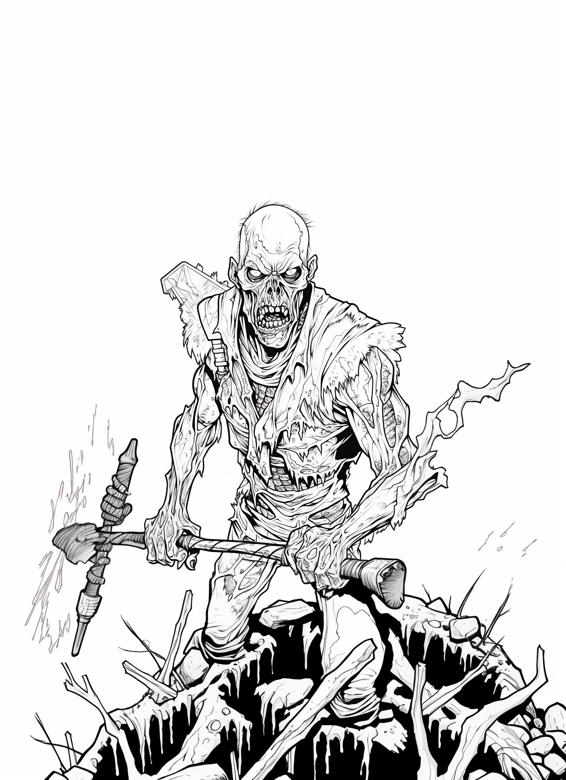 Halloween Scary Zombie Coloring Book Page Image For Adults Black And White Line Drawing Image Buy Once And Print Hundreds Etsy Israel Halloween Scary Zombie Coloring Book Page Image For Adults Black And White Line Drawing Image Buy Once And Print Hundreds Etsy Israel