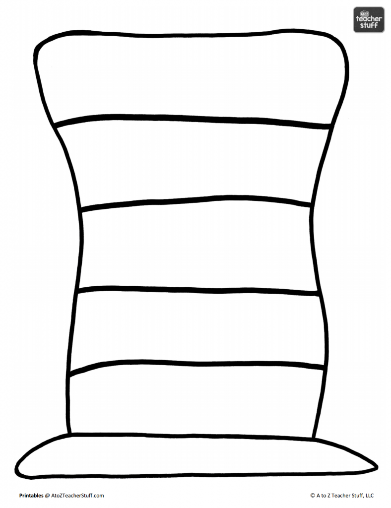 cat in the hat coloring sheet