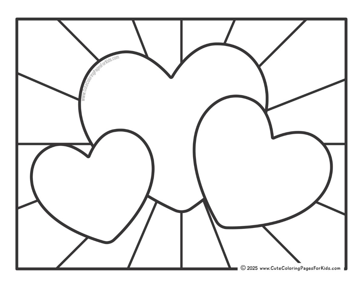 heart coloring sheets printable